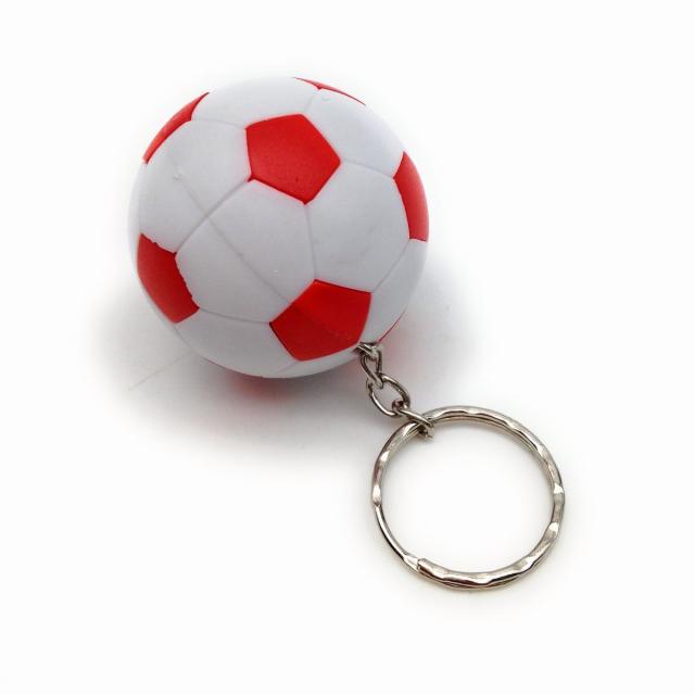 キーホルダー サッカーボール Ledライト付き ホワイト レッド の通販はau Pay マーケット ノイシュタット