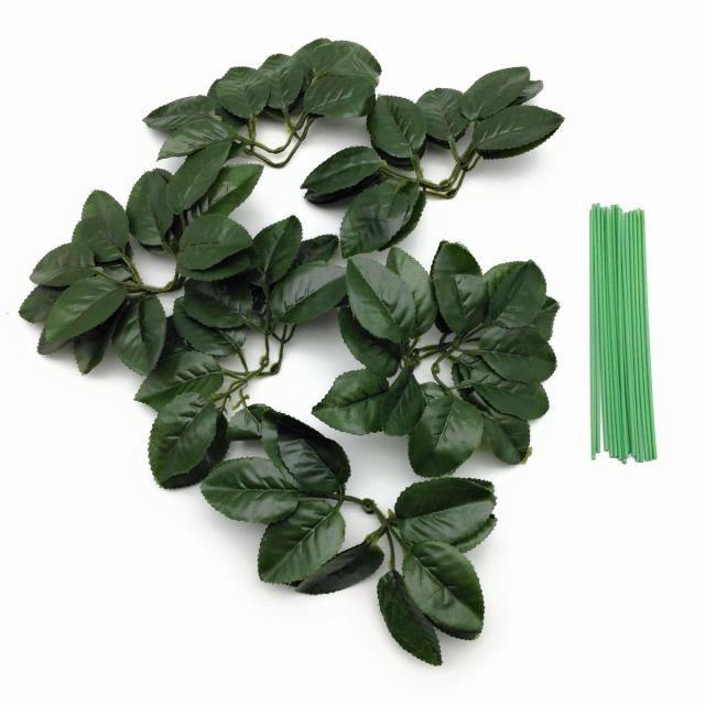 造花 葉っぱ 茎 インテリアグリーン フラワー用ワイヤー 15組セット 茎15cm の通販はau Pay マーケット ノイシュタット