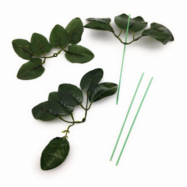 造花 葉っぱ 茎 インテリアグリーン フラワー用ワイヤー 15組セット 茎15cm の通販はau Pay マーケット ノイシュタット