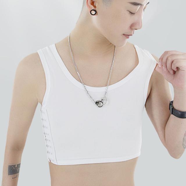 スポーツブラ 男性用 補正下着 シンプル ストレッチ ニップレス ホワイト L の通販はau Pay マーケット ノイシュタット