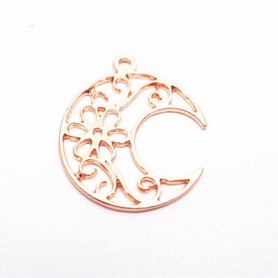 レジン枠 空枠 Uvレジン フラワー 三日月モチーフ 花柄 個セット ピンクゴールド の通販はau Pay マーケット ノイシュタット