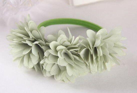 ヘアゴム キッズ向け おしゃれでかわいい花の髪飾り 3個セット グリーン の通販はau Pay マーケット ノイシュタット