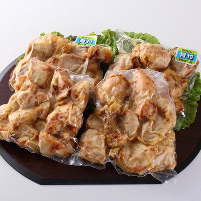 送料無料 肉 大分中津から揚げムネ・モモ肉ミックス、骨付き（400g×2パック 計4パックセット） 株式会社スーパー細川・大分県の通販は