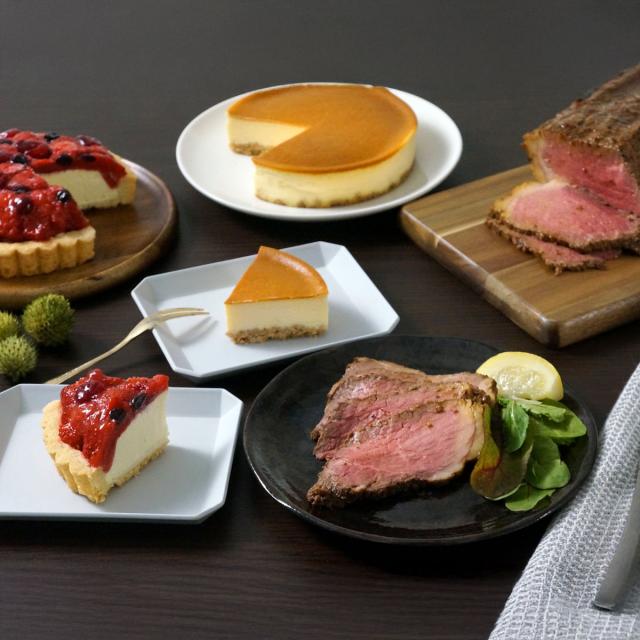 北海道 乳蔵 ケーキ ローストビーフ グルメセット 3種入 チーズケーキ 冷凍 タルト 惣菜 スイーツ 詰め合わせ 7,560円