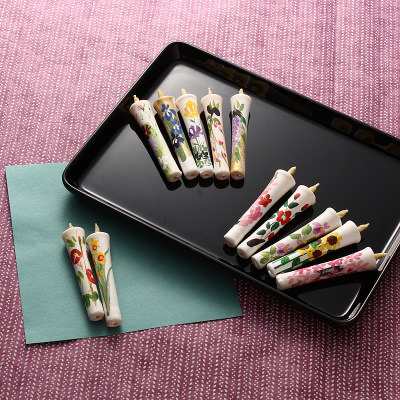 先人の知恵が咲かせた ろうそくの花 〈 絵ろうそく 〉季節の12ヶ月セット ｜ 有限会社大與・滋賀県の通販は