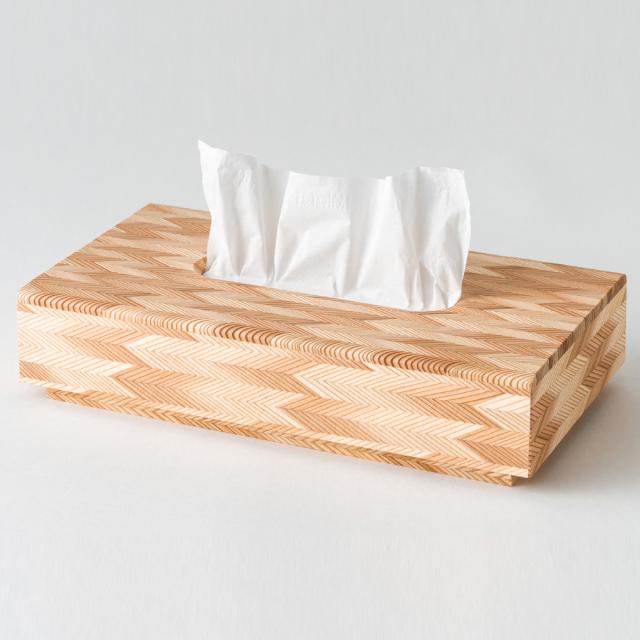tissue case 矢絣 L ティッシュケース ティッシュボックス 木製【北海道・離島 配送不可】