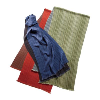 男性へのプレゼントにも！丹後ちりめんマルチストライプストール　｜　株式会社山藤・京都府 送料無料 男性へのプレゼントにも！丹後ちりめんマルチストライプストール