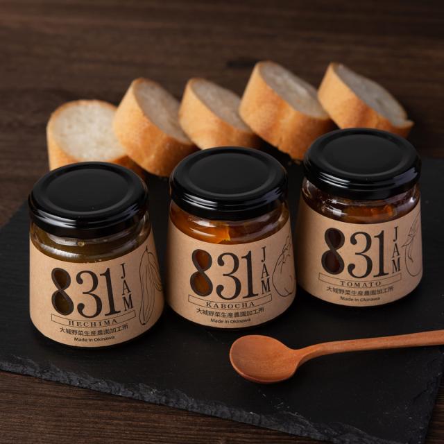 831 野菜ジャム 3種 セット 沖縄県産 ジャム 詰め合わせ ヘチマジャム カボチャジャム トマトジャム 大城野菜生産農園加工所の通販は