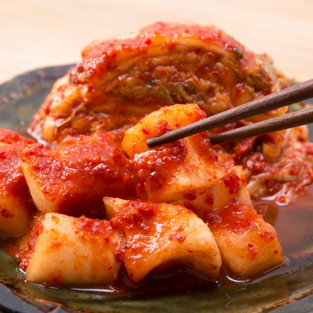 大島守栄の風キムチ セット 白菜キムチ 大根 カクテキ 400g 4袋 国産 保存料不使用 おいしい キムチ 漬け物 愛知県
