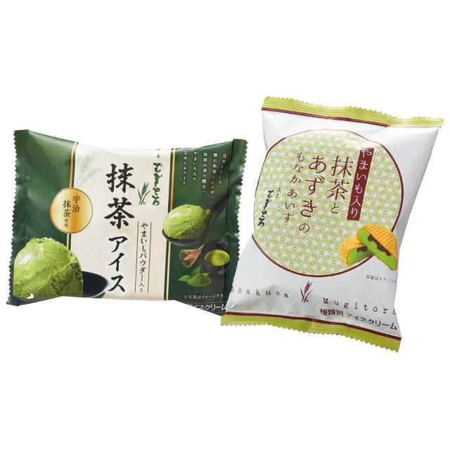 浅草むぎとろ 抹茶アイス 抹茶とあずきのもなかアイス 2種詰め合わせ スイーツの通販は 5,130円