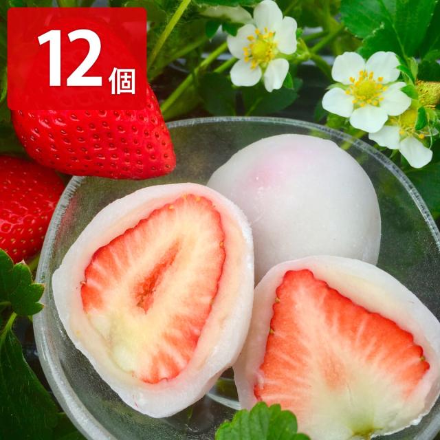 さぬき農園ぐらし さぬき姫 いちご大福 12個入 和菓子 苺大福 冷凍 取り寄せ【北海道・沖縄県・離島 配送不可】 6,286円