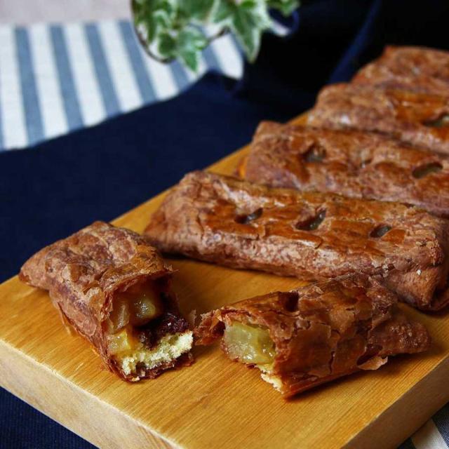 ラグノオささき パティシエのりんごスティック ショコラ 4本入計8袋 アップルパイ 青森 ラグノオ 焼菓子 スイーツ 個包装