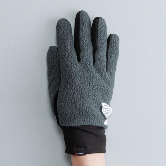 ORuKuBET 男性用 ポーラテック スマホ対応 手袋 手袋 メンズ 防寒 フリース手袋 豚革 コンビグローブ 保温 ポスト投函便