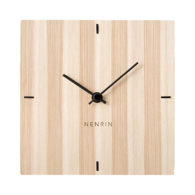 NENRIN CLOCK 175 縞 壁掛け兼置き時計 おしゃれ 掛け時計【北海道・離島 配送不可】_1