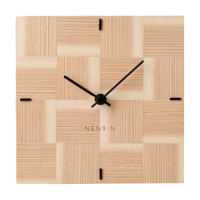 NENRIN CLOCK 175 市松 壁掛け兼置き時計 おしゃれ 掛け時計【北海道・離島 配送不可】_1
