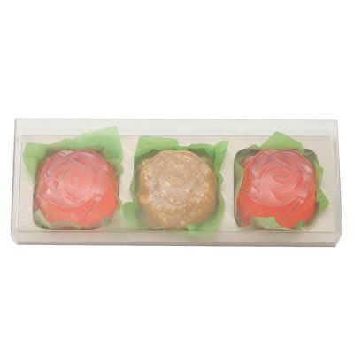 ローズの豊かな香りと純金でリッチな気分 女優気分のセレブソープセット