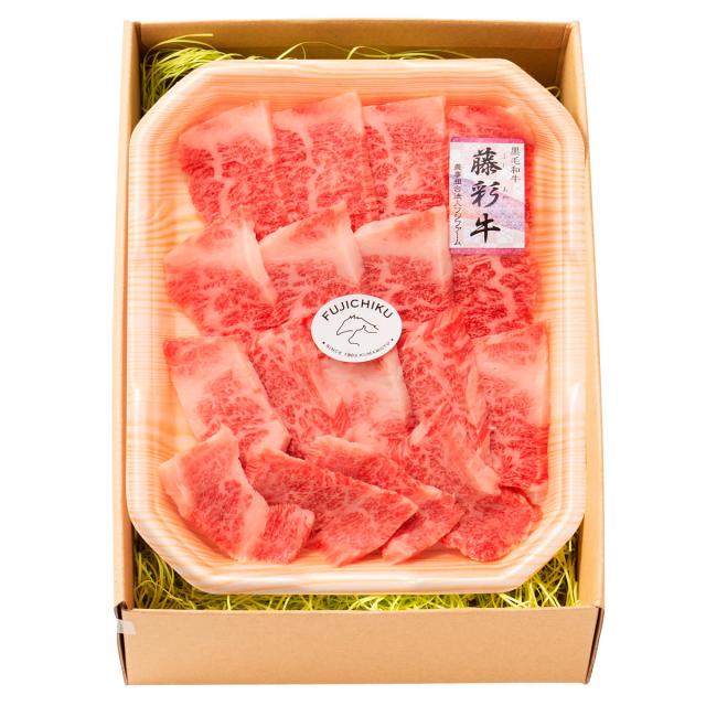 フジチク 藤彩牛 薔薇(カルビ) 焼肉用 500g 牛 焼き肉 国産 カルビ焼肉