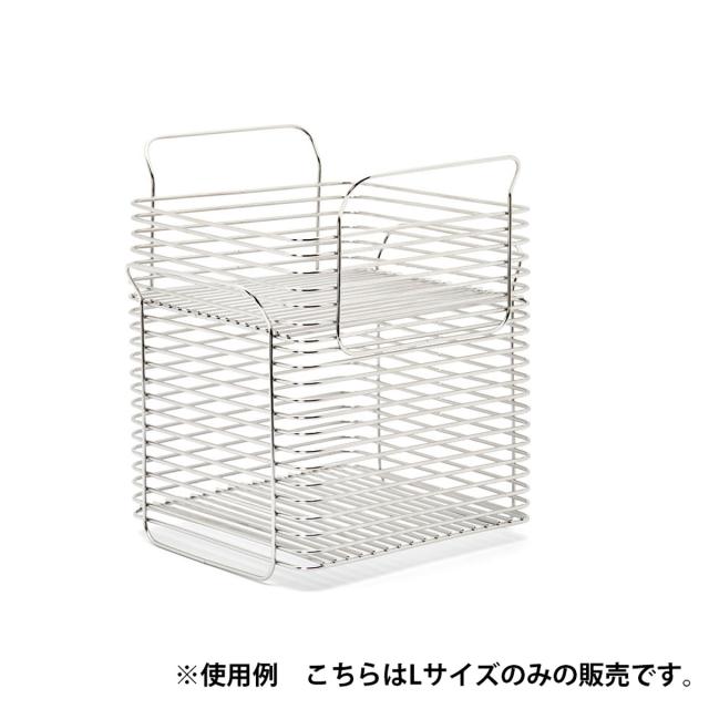 キッチンバスケット Lサイズ シルバー 台所用品 かご ステンレス バスケット【沖縄県・離島 配送不可】_4