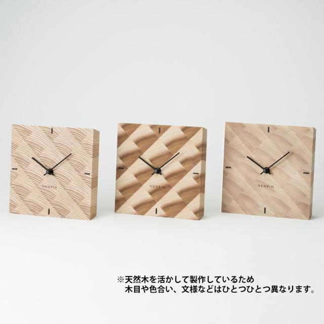 NENRIN CLOCK 175 波紋 壁掛け兼置き時計 おしゃれ 掛け時計【北海道・離島 配送不可】_3