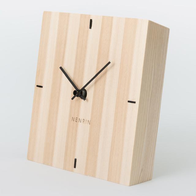 NENRIN CLOCK 175 縞 壁掛け兼置き時計 おしゃれ 掛け時計【北海道・離島 配送不可】_3