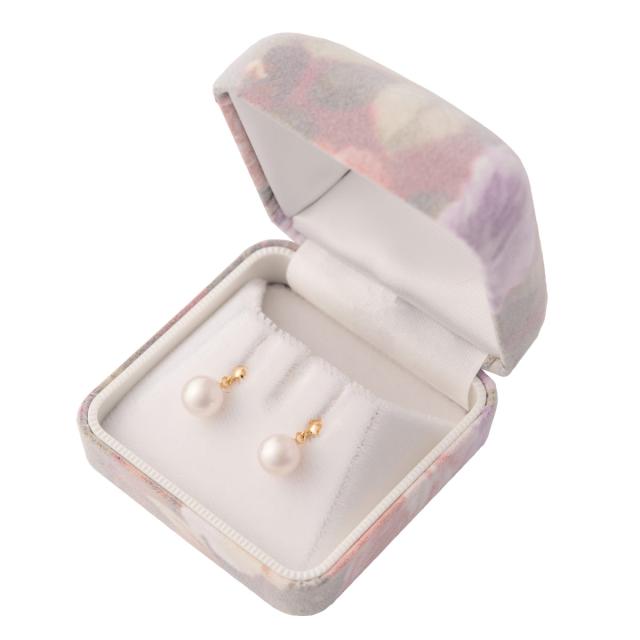 アコヤ本真珠 K18 ブラピアス 7.5-8.0mm 真珠 ピアス パール 揺れる アクセサリー 上品 ギフト 伊勢志摩 三重県 大ハタパール_3