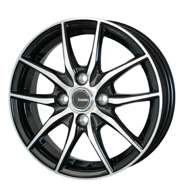 15インチ ホイール 4本セット プレオ L275F/285F L270 系 2010/04 〜 用 ホイールのプロ監修 安心の車種別設定 15×4.5 PCD 100 4H +45 G.speed P-02（ジースピード P-02）