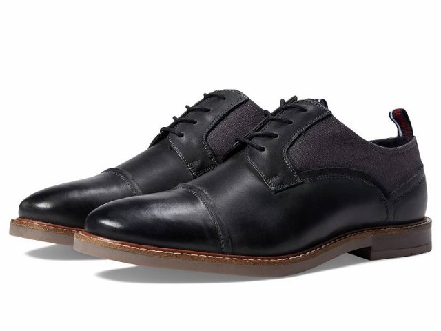 Ben Sherman ベンシャーマン メンズ 男性用 シューズ 靴 オックスフォード 紳士靴 通勤靴 Brent Cap Toe Black Out【送料無料】