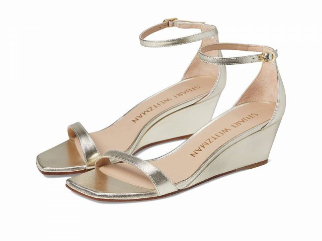 Stuart Weitzman スチュアートワイツマン レディース 女性用 シューズ 靴 ヒール Nudistcurve 50 Wedge Light Gold【送料無料】