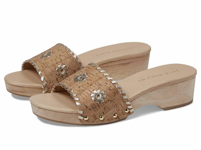 Jack Rogers ジャックロジャース レディース 女性用 シューズ 靴 ヒール Breakers Clog Sandal Cork/Gold【送料無料】