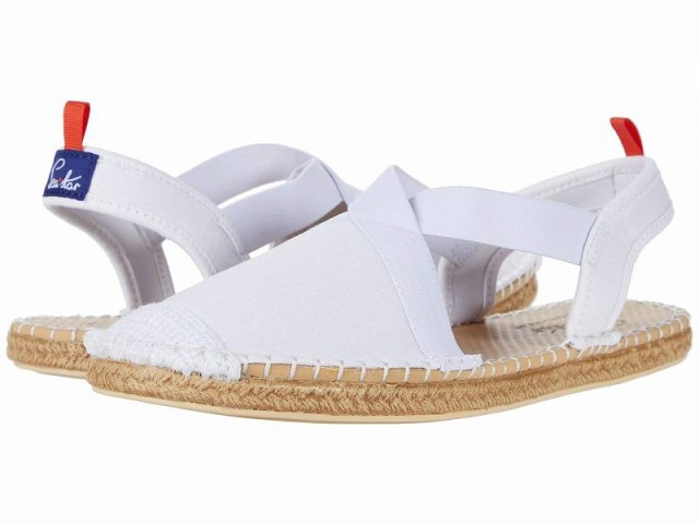 Sea Star Beachwear レディース 女性用 シューズ 靴 フラット Seafarer Slingback Water Shoe White Denim【送料無料】