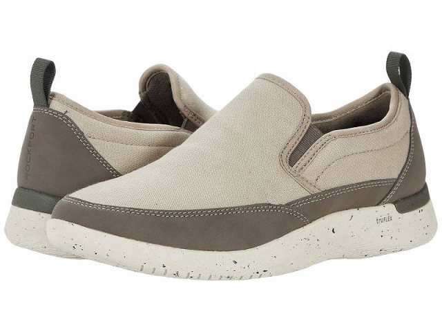 Rockport ロックポート メンズ 男性用 シューズ 靴 オックスフォード 紳士靴 通勤靴 Truflex Fly Slip-On Mudguard Stone【送料無料】