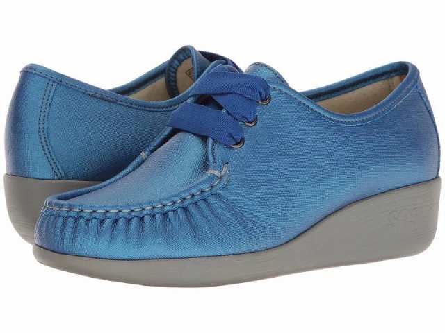 SAS サス レディース 女性用 シューズ 靴 オックスフォード ビジネスシューズ 通勤靴 Bounce Lace Up Comfort Moc Bluebird【送料無料】