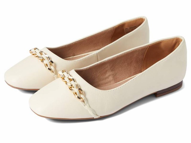 Rockport ロックポート レディース 女性用 シューズ 靴 フラット Zoie Chain Ballet Vanilla Leather【送料無料】