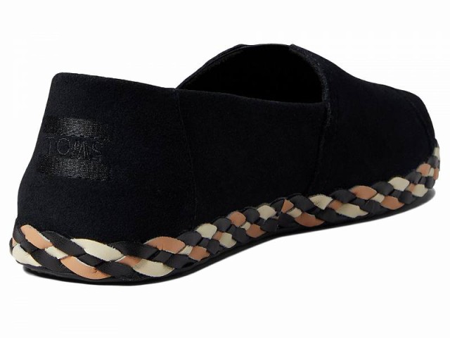 TOMS トムス レディース 女性用 シューズ 靴 ローファー ボートシューズ Alpargata Leather Wrap Black Suede 1【送料無料】