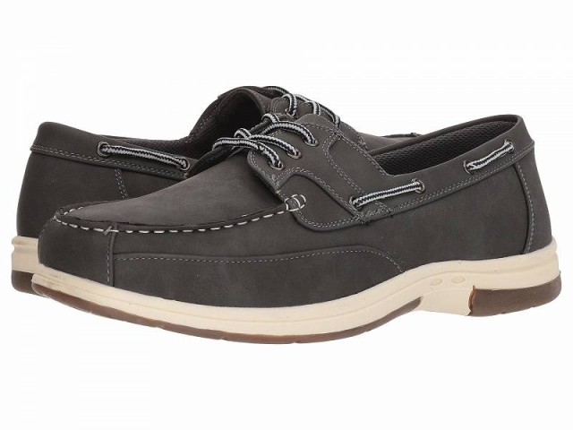 Deer Stags デアスタッグズ メンズ 男性用 シューズ 靴 ボートシューズ Mitch Boat Shoe Dark Grey Simulated Oiled Leather【送料無料】