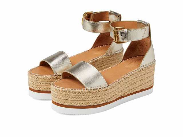 See by Chloe シー by クロエ レディース 女性用 シューズ 靴 ヒール Glyn Espadrille Wedge Platform Light Gold 1【送料無料】