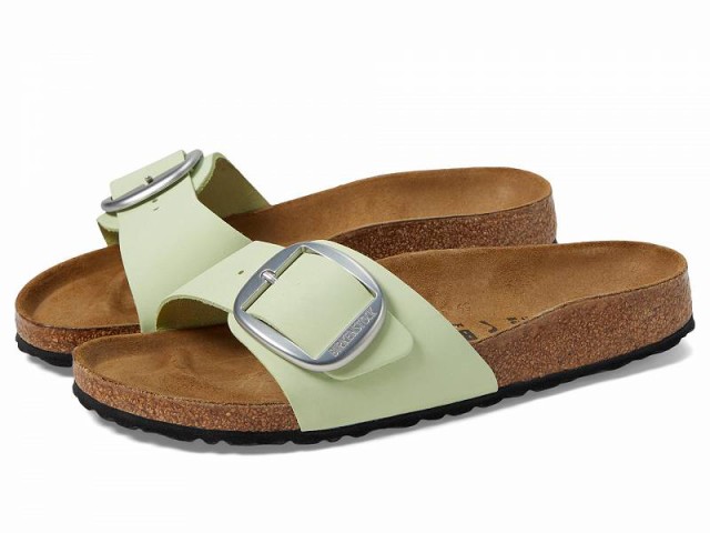 Birkenstock ビルケンシュトック レディース 女性用 シューズ 靴 サンダル Madrid Big Buckle Nubuck Leather Faded Lime【送料無料】