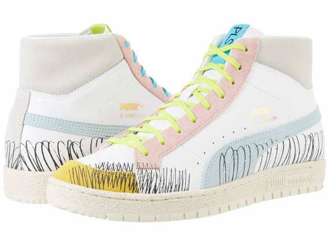 PUMA プーマ メンズ 男性用 シューズ 靴 スニーカー 運動靴 Puma X Michael Lau Ralph Sampson 70 Mid  Puma White/Blue Glow【送料無料】｜au PAY マーケット