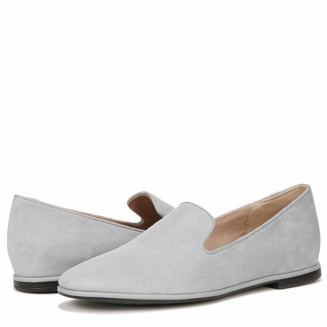 Naturalizer ナチュラライザー レディース 女性用 シューズ 靴 ローファー ボートシューズ Effortless Glacier Grey Suede【送料無料】