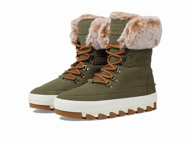 Sperry スペリー レディース 女性用 シューズ 靴 ブーツ スノーブーツ Torrent Winter Lace-Up Olive 1【送料無料】