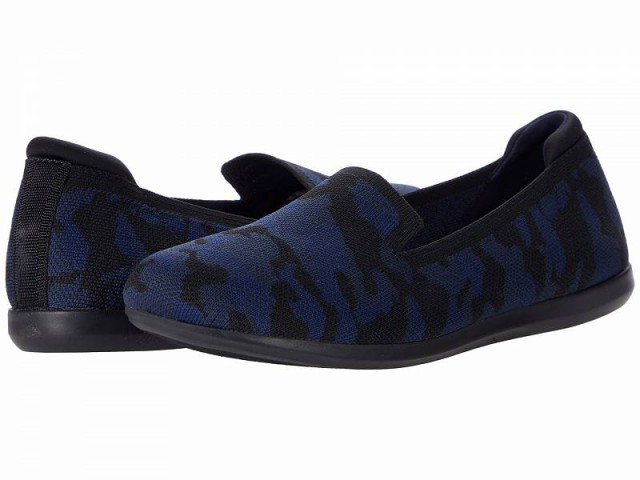 Clarks クラークス レディース 女性用 シューズ 靴 ローファー ボートシューズ Carly Dream Navy Camo Knit【送料無料】