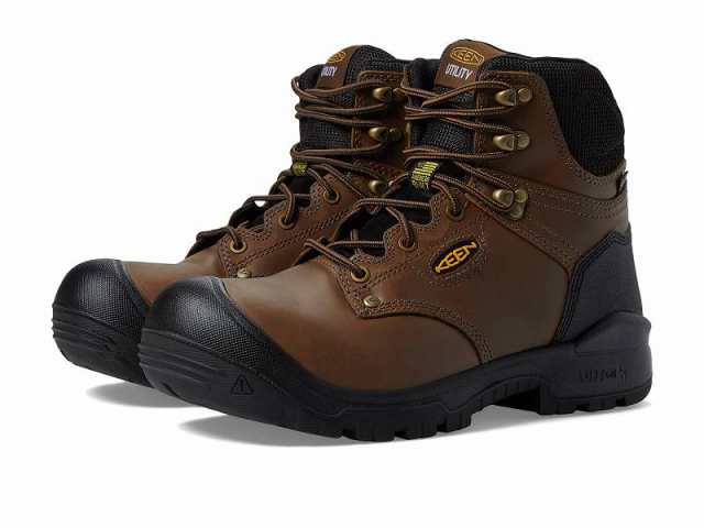 Keen Utility キーン メンズ 男性用 シューズ 靴 ブーツ ワークブーツ 6 Independence WP Soft Toe Dark Earth/Black【送料無料】