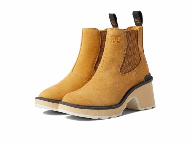 SOREL ソレル レディース 女性用 シューズ 靴 ブーツ チェルシーブーツ アンクル Hi-Line(TM) Heel Chelsea Geo Yellow/Jet【送料無料】