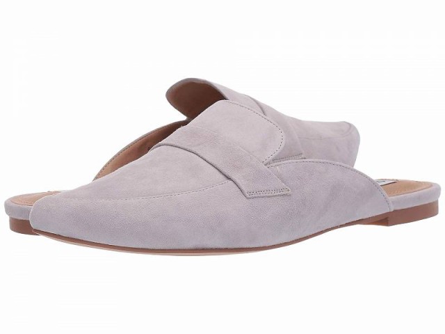 Steve Madden スティーブマデン レディース 女性用 シューズ 靴 ローファー ボートシューズ Flavor Flat Mule Grey Suede【送料無料】