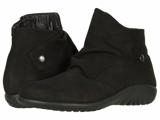 Naot ナオト レディース 女性用 シューズ 靴 ブーツ アンクル ショートブーツ Kahika Black Velvet Nubuck【送料無料】の通販は