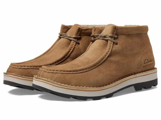 Clarks クラークス メンズ 男性用 シューズ 靴 ブーツ チャッカブーツ Corston Wally Waterproof Dark Sand Waxy Suede【送料無料】