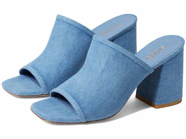 Stuart Weitzman スチュアートワイツマン レディース 女性用 シューズ 靴 ヒール Cayman 85 Block Slide Washed【送料無料】