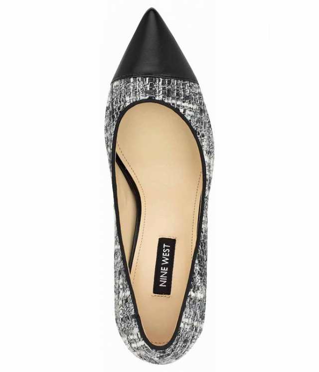 Nine West ナインウエスト レディース 女性用 シューズ 靴 ヒール Enda Black/White Tweed Multi【送料