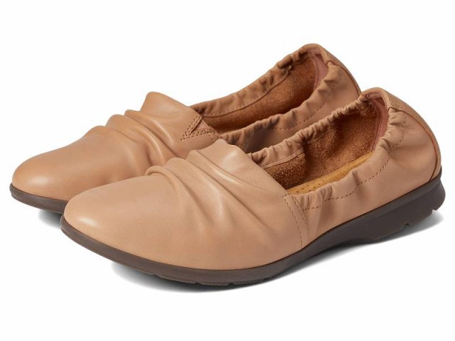 Clarks クラークス レディース 女性用 シューズ 靴 フラット Jenette Ruby Praline Leather【送料無料】