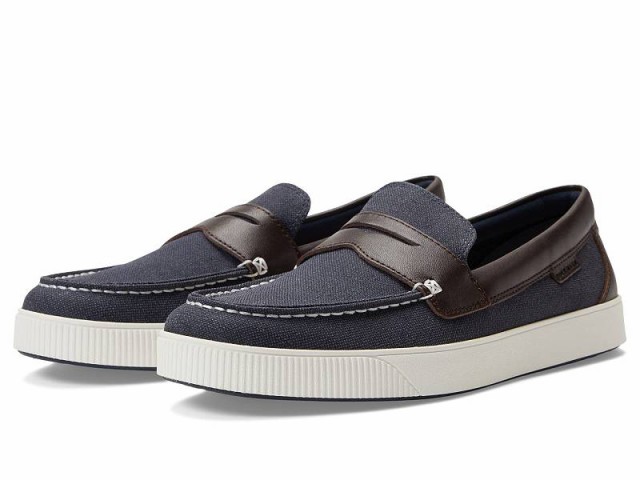 Cole Haan コールハーン メンズ 男性用 シューズ 靴 ローファー Nantucket 2.0 Penny Loafer Navy/Dark  Chocolate/White【送料無料】｜au PAY マーケット